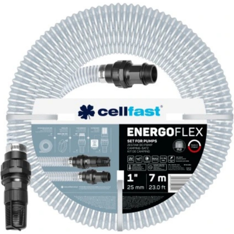 Cellfast WĄŻ SSĄCY DO POMP 1" ZESTAW 7mb