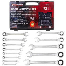 Forcekraft KLUCZ PŁASKO-OCZKOWY Z GRZECHOTKĄ kpl. 13szt.  /FORCEKRAFT