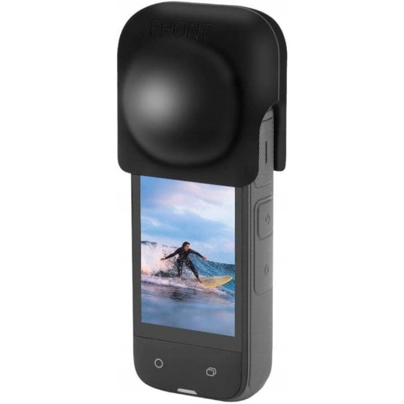 Puluz silicone lens cover for Insta360 X4 (black)