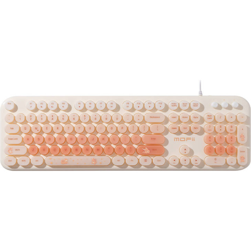 Mofii wired keyboard with backlight Love Me (Beige)