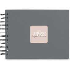 Hama Fine Art  Spiral Steingrau 24x17 50 schwarze Seiten    9839