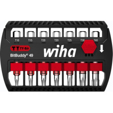 Wiha BitBuddy TY-Bits 49mm, 7-piece black/red, TORX bit set