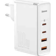 Baseus Travel Charger Baseus GaN2 Pro Quick  2x USB + 2x USB-C, 100W, EU (white)