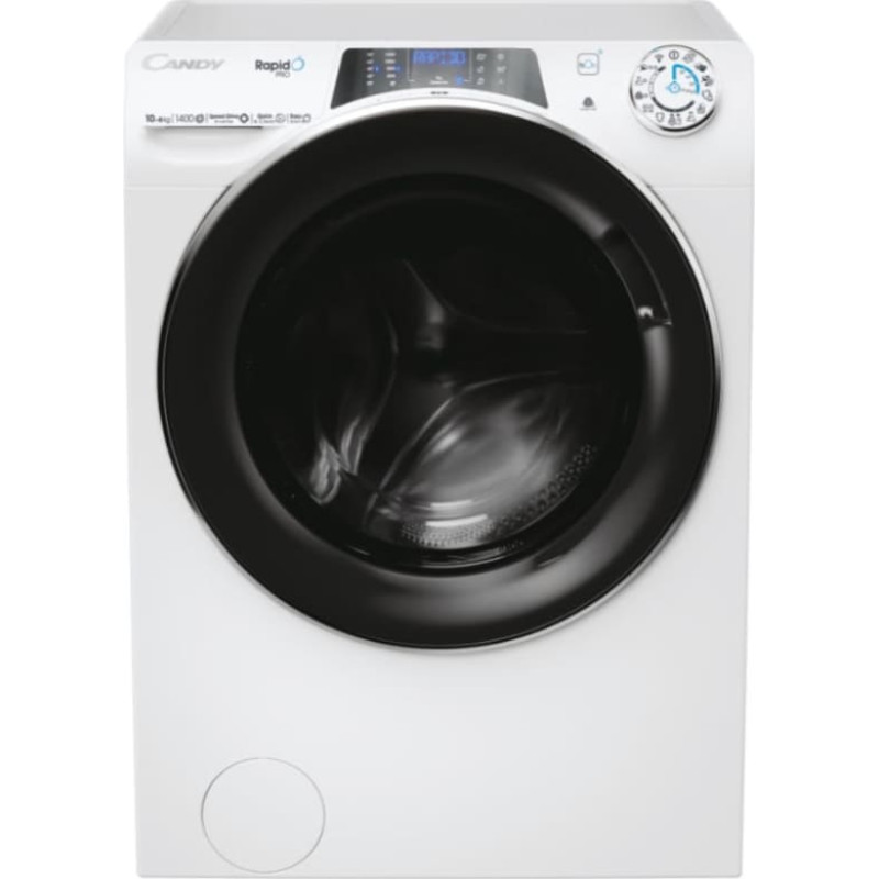 Candy | Washing Machine with Dryer | RPW41066BWMBC-S | Energy efficiency class D | Front loading | Washing capacity 10 kg | 1400 RPM | Depth 58 cm | Width 60 cm | TFT | Drying system | Drying capacity 6 kg | Steam function | White