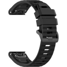 Fixed | Silicone Strap for Garmin QuickFit 22mm | Black