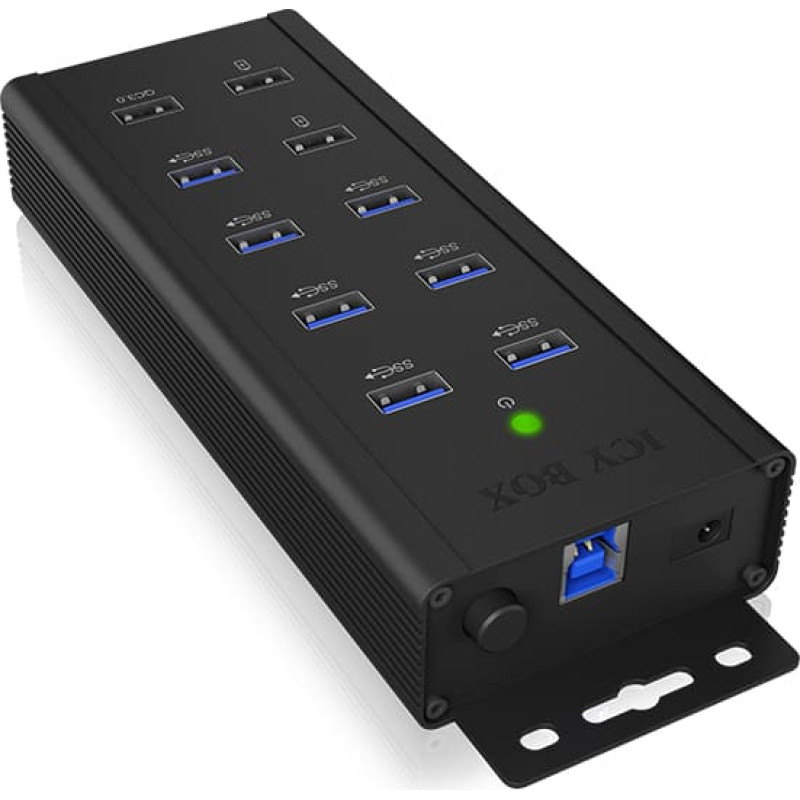 Raidsonic | 7-port Industrial hub | IB-HUB1703-QC3 | USB Type-A