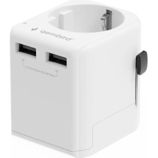 Gembird POWER ADAPTER EU TO UNIV. 12W/WHT TPA-EU2A12-01-W GEMBIRD