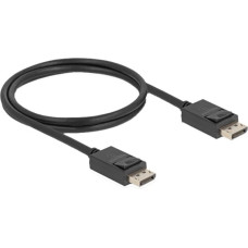 Delock cable DisplayPort 2.1 male > DisplayPort male, 16K, 80 Gbps black, 1 meter