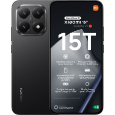 Xiaomi 15T | Black | 6.83 " | 120Hz eye-care | 2772 x 1280 pixels | Mediatek | D8400-Ultra | Internal RAM 12 GB | 256 GB | Dual SIM | 5G | Main camera resolution 50+50+12 MP | Secondary camera resolution 32 MP | Android | 5500 mAh