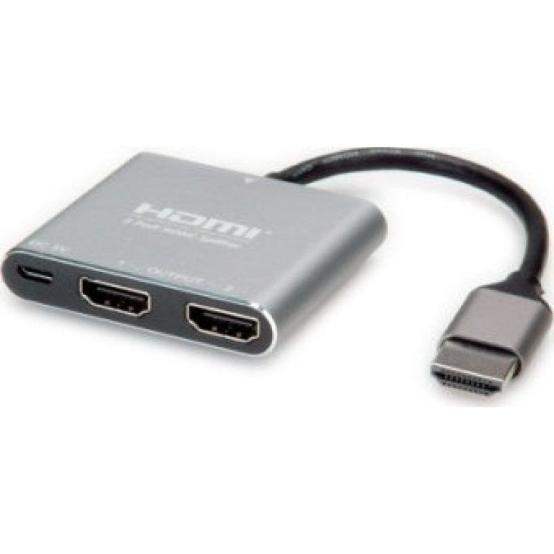 Value Rozgałęźnik wideo VALUE, HDMI 4K, 2 porty