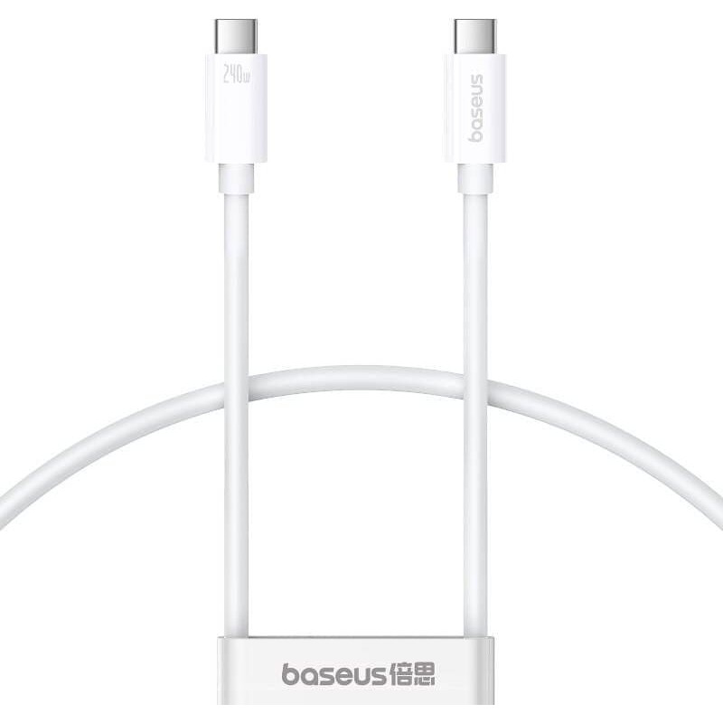 Baseus Kabel USB Baseus USB-C - USB-C 1.8 m Biały (BSU4921)