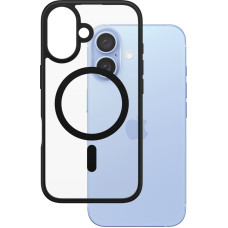 Panzerglass &reg; HardCase Transparent w. Black MagSafe & Frame iPhone 16 mobilo telefonu apvalks Aploksne Melns