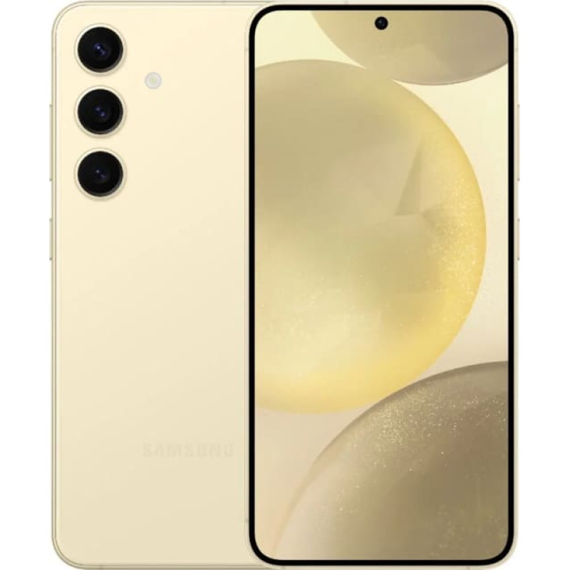 Samsung | Galaxy | S24 S921 | Amber Yellow | 6.2 " | Dynamic LTPO AMOLED | 1080 x 2340 pixels | Qualcomm SM8650-AC | Snapdragon 8 Gen 3 (4 nm) | Internal RAM 8 GB | 128 GB | Dual SIM | 4G | 5G | Main camera resolution 50+10+12 MP | Secondary camera r