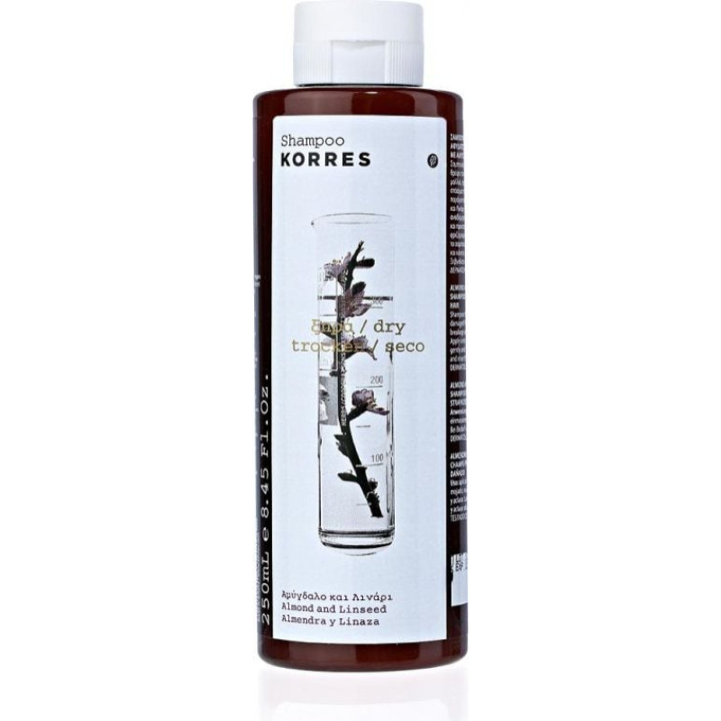 Korres Almond And Linseed Shampoo szampon z wyciągiem z migdałów i olejem lnianym do włosów suchych i zniszczonych 250ml