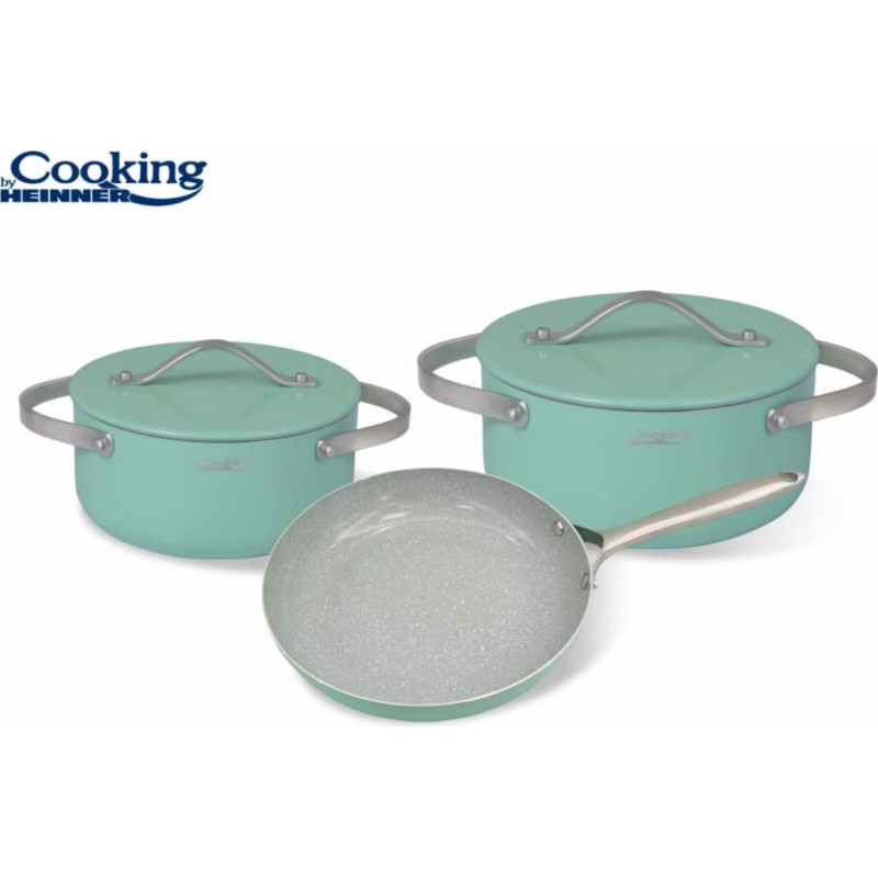 Cooking set aluminum with ceramic coating 5 pcs HR-BET-5CRT, COOKING BY HEINNER