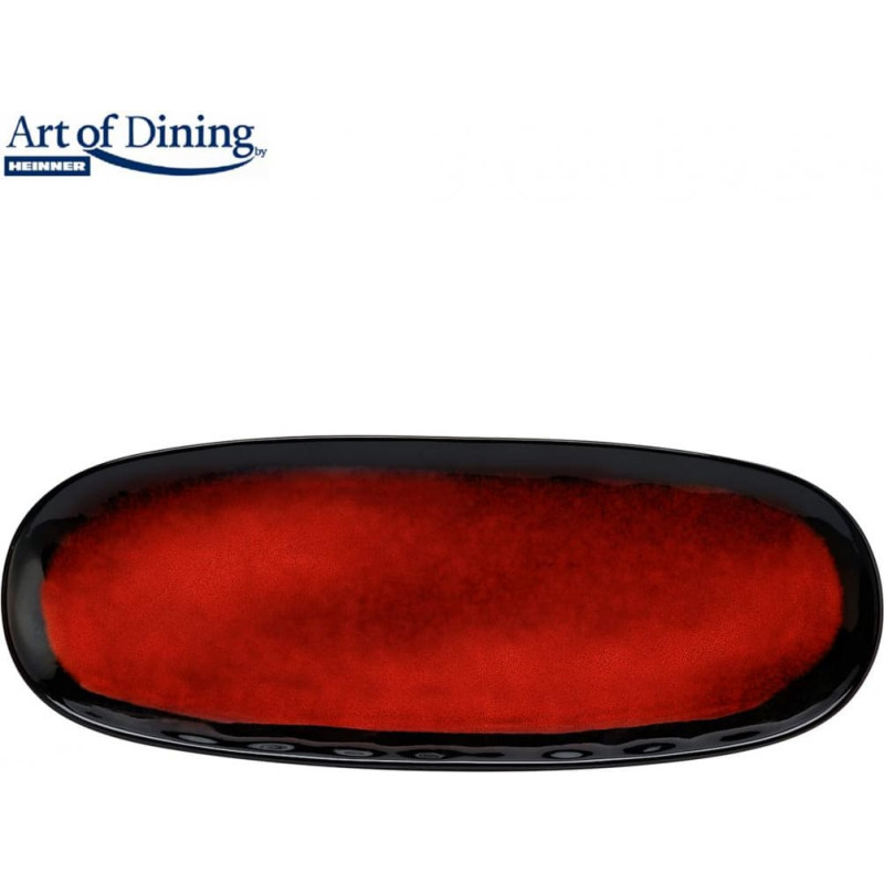 Ceramic serving plate 38x15cm VULCANO HR-LH-VP38 HEINNER