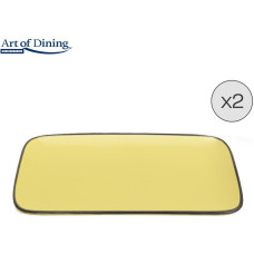 Ceramic serving plates 2pcs 32x20cm MEDEEA HR-WDF-M322 HEINNER