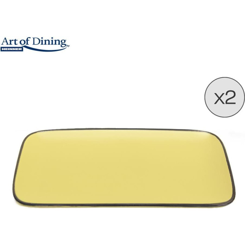 Ceramic serving plates 2pcs 32x20cm MEDEEA HR-WDF-M322 HEINNER