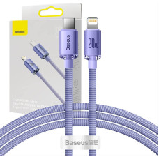 Baseus Crystal Shine cable USB-C to Lightning, 20W, PD, 1.2m (purple)