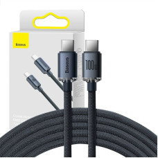 Baseus Crystal Shine cable USB-C to USB-C, 100W, 2m (black)