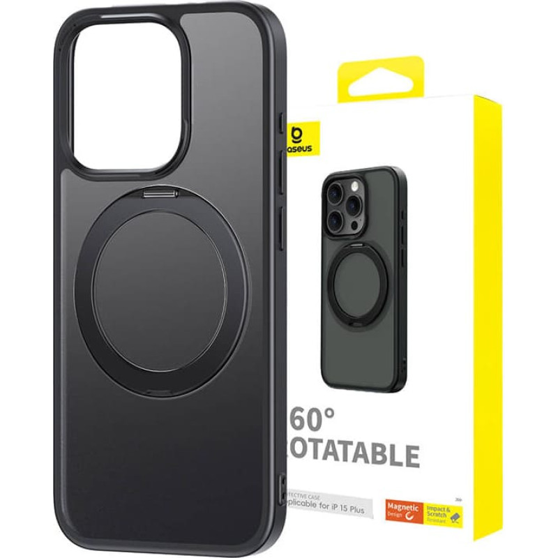 Baseus Magnetic Phone Case for iPhone 15 Plus Baseus CyberLoop Series (Black)