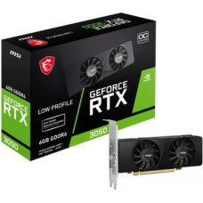 MSI Graphics card GeForce RTX 3050 LP 6G OC 6GB GDDR6 96bit DP/2HDMI