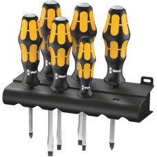 Wera 932/6 Kraftform Screwdriver Set with Rack