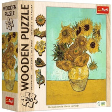 Trefl Wooden puzzle 200 pieces Sunflowers Vincent van Gogh