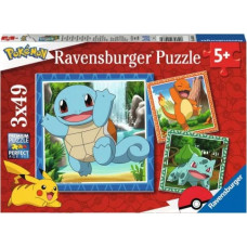 Ravensburger Polska Puzzles 3x49 elements Pokemon