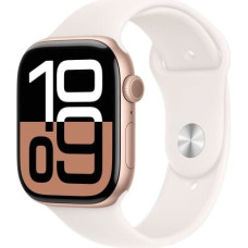 Apple Watch Series 10 GPS 46 mm Rose Gold Aluminium Case with Light Blush Sport Band - M/L