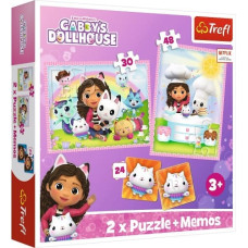 Trefl Puzzle 2in1 memos Gabi with her feline friend Gabbys Dollhouse