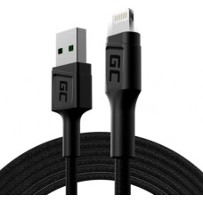 Green Cell Cable Ray USB-Lightning 200cm, LED backlight