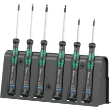 Wera 2052/6 for electronic applic. screwdriver set + Rack