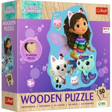 Trefl Wooden puzzle 50 pieces Happy Gabby