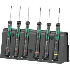 Wera 2050/6 for electronic applic. screwdriver set + Rack