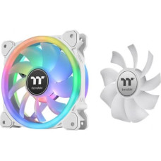 Thermaltake SwaFan 12 RGB fan + controller + replacement blades (reverse), snow