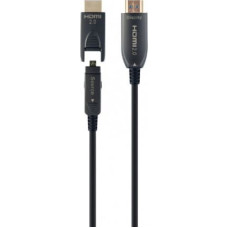 Gembird Cable AOC High Speed HDMI with ethernet 30 m with adapter D/A