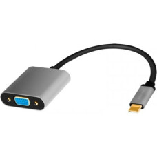 Logilink USB-C to VGA adapter, 1080p, alu, 0.15m