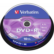 Verbatim DVD+R 16x 4.7GB 10P CB 43498