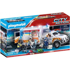 Playmobil Figures set City Action 70936 Rescue Vehicles: Ambulance with Lights and Sound