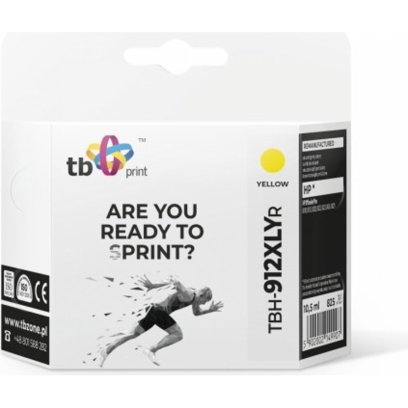 Tb Print Ink for HP OfficeJet Pro 8025 TBH-912XLYR YE