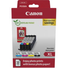 Canon Ink set CLI-571XL BK/C/M/Y PHOTO VALUE 0332C006