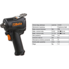 Beta PNEUMATIC IMPACT WRENCH, BI-DIRECTIONAL, COMPACT, WITH 1/2