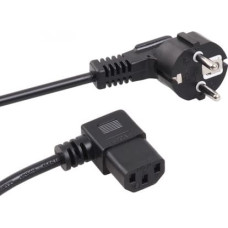 Maclean Power cable angled 3 pin plug 5M EU MCTV-804