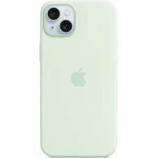 Apple Silicone Case with MagSafe for iPhone 15 Plus - Soft Mint