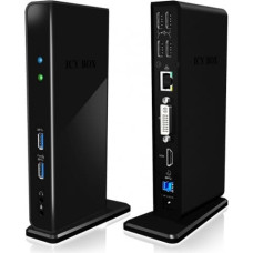 Icybox IB-DK2241AC USB,HDMI,LAN,DVI-I,Mic