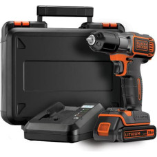 Black+Decker 18V 1 x 1.5AH LI-ION AUTOSENSE Drill/Driver + Carrying Case ASD18K