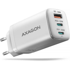 Axagon ACU-DPQ65W GaN 3xport wall charger 65W white