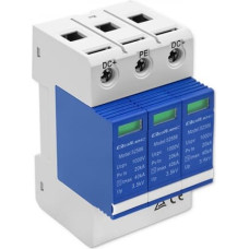 Qoltec DC surge arrester | 3P | 1000V | T2 | C