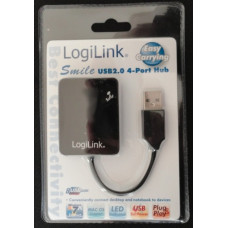 Logilink HUB USB 2.0 4-Ports 'Smile' - black UA0139